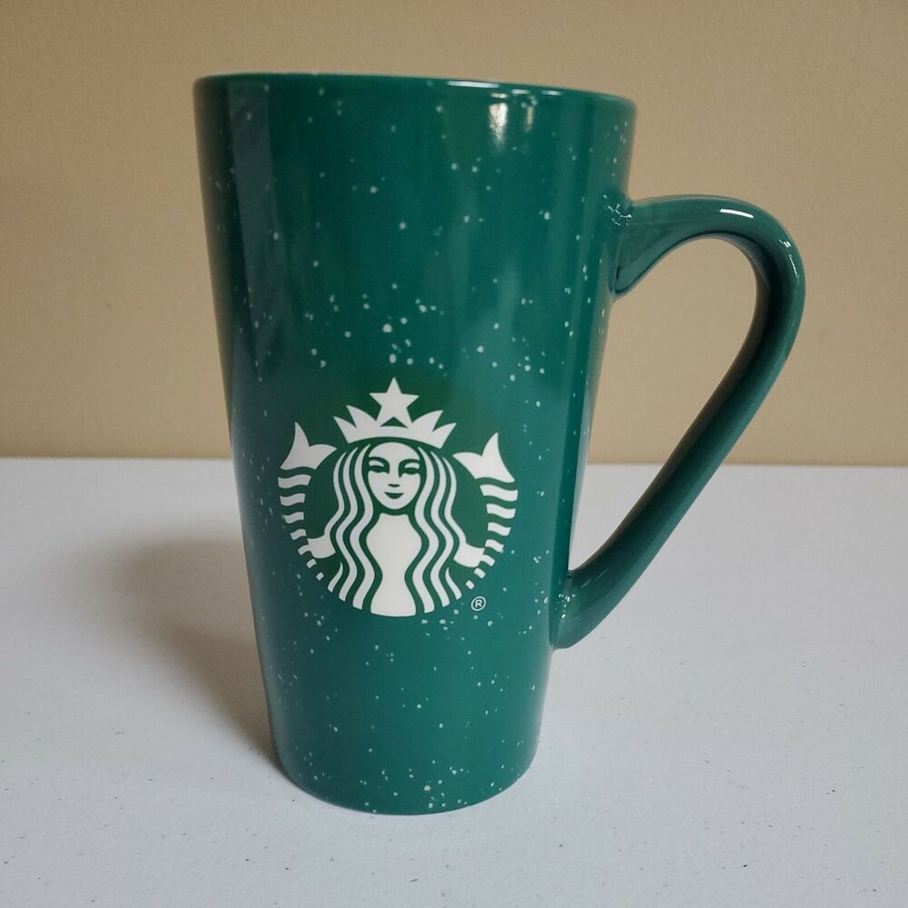 Starbucks 2020 Winter Speckled Green 16oz Cup Mug Classic Mermaid Logo Coffee